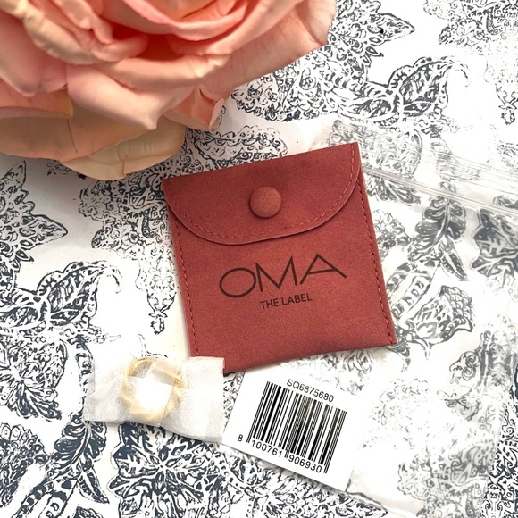 NWT OMA The Label Baba 18K Goldplated Chain Ring - Picture 2 of 14